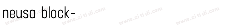 neusa black字体转换